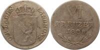 Baden-Durlach 6 Kreuzer Karl Friedrich 1806-1811. -