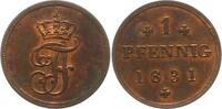 Mecklenburg-Schwerin Pfennig Friedrich Franz I. 1785-1837. -