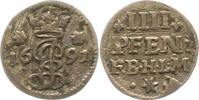 Hildesheim-Bistum 4 Pfennig Jobst Edmund von Brabeck 1688-1702. -