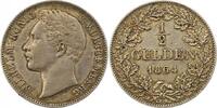 Württemberg 1/2 Gulden Wilhelm I. 1816-1864. -