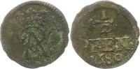 Braunschweig-Wolfenbüttel 1 1/2 Pfennig Rudolf August 1666-1685. -
