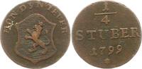 Jever-Grafschaft Cu 1/4 Stüber 1 Friederike Auguste Sophie 1793-1801. -