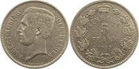 Belgien-Königreich 5 Francs Albert I. 1909-1934. -