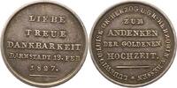 Hessen-Darmstadt Silbermedaille Ludwig I. 1806-1830. -
