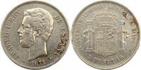 Spanien 5 Peseten Amadeo I. 1871-1873. -