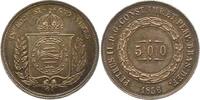 Brasilien 500 Reis Pedro II 1831-1889. -