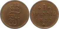 Mecklenburg-Schwerin Pfennig Friedrich Franz I. 1785-1837. -