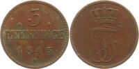 Mecklenburg-Schwerin 3 Pfennig Friedrich Franz II. 1842-1883. -