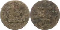 Braunschweig-Wolfenbüttel 6 Pfennig 1737 Karl I. 1735-1780. Schön - sehr... 9,00 EUR  plus 6,00 EUR verzending