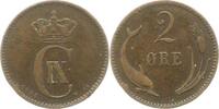 Dänemark 2 Öre 1 Christian IX. 1863-1906. -