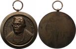 Personenmedaillen Einseitige tragbare Bronzemedaille Luther, Martin *10.11.1483 Eisleben +18.2.1546 Eisleben. -