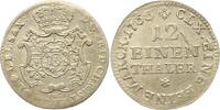 Sachsen-Albertinische Linie 1/12 Taler Friedrich Christian 1763. -
