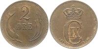 Dänemark 2 Öre 1 Christian IX. 1863-1906. -