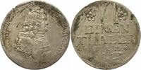 Mecklenburg-Schwerin 1/6 Taler Christian Ludwig II. 1747-1756. -