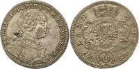 Brandenburg-Ansbach 6 Kreuzer Karl Wilhelm Friedrich 1729-1757. -
