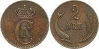 Dänemark 2 Öre 1 Christian IX. 1863-1906. -