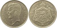 Belgien-Königreich 20 Francs Albert I. 1909-1934. -