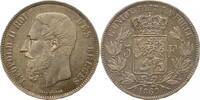 Belgien-Königreich 5 Francs Leopold II. 1865-1909. -