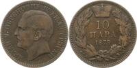 Serbien 10 Para Milan IV. Obrenowitsch 1868-1882. -