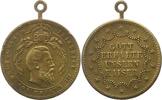 Brandenburg-Preußen Bronzemedaille Friedrich III. 1888. -