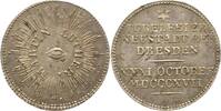 Reformation Dresden Neustadt. Silbermedaille 300-Jahrfeier der Reformation 1817. -