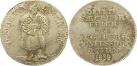 Reformation Sachsen. Silbermedaille 300-Jahrfeier der Übergabe der Augsburger Konfession 1830. -