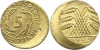 Weimarer Republik Verprägung. 5 Rentenpfennig 1 -