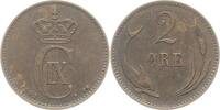Dänemark 2 Öre 1 Christian IX. 1863-1906. -