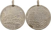 Nürnberg-Stadt Tragbare, versilberte Bronzemedaille Rechenpfennige. -