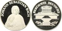 Musiker Silbermedaille Bach, Johann Sebastian *1685 Eisenach, +1750 Leipzig, deutscher Komponist. -