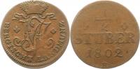 Jülich-Berg Cu 1/2 Stüber 1 Maximilian Joseph von Bayern 1799-1806. -