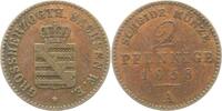 Sachsen-Weimar-Eisenach 2 Pfennig Carl Alexander 1853-1901. -