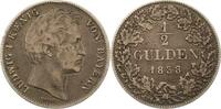 Bayern 1/2 Gulden Ludwig I. 1825-1848. -