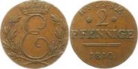 Sachsen-Coburg-Saalfeld 2 Pfennig Ernst 1806-1826. -