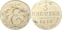 Sachsen-Coburg-Saalfeld 3 Kreuzer Ernst 1806-1826. -