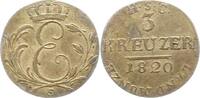 Sachsen-Coburg-Saalfeld 3 Kreuzer Ernst 1806-1826. -