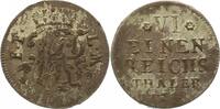 Fulda-Bistum 1/6 Taler Adalbert von Walderdorff 1756-1759. -