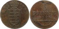 Sachsen-Coburg-Saalfeld 3 Pfennig Ernst 1806-1826. -