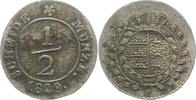 Württemberg 1/2 Kreuzer Wilhelm I. 1816-1864. -