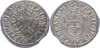 Brandenburg-Ansbach 3 Kreuzer Johann Friedrich 1667-1686. -