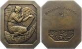 Frankreich Bronzeplakette Dritte Republik 1870-1940. -
