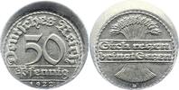 Weimarer Republik Verprägung. 50 Pfennig 1 -