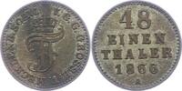 Mecklenburg-Schwerin 1/48 Taler Friedrich Franz II. 1842-1883. -