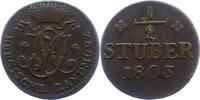 Jülich-Berg Cu 1/2 Stüber 1 Maximilian Joseph von Bayern 1799-1806. -