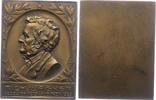Musiker Bronzeplakette Wagner, Richard *1813 Leipzig, +1883 Venedig. -