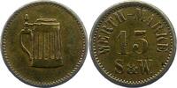 Lübeck-Stadt S + W. Biermarke zu 15 Pfennig -