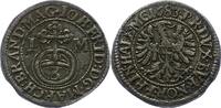 Brandenburg-Ansbach 3 Kreuzer Johann Friedrich 1667-1686. -