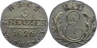 Sachsen-Coburg-Saalfeld 3 Kreuzer Ernst 1806-1826. -