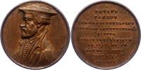 Reformation Bronzemedaille Suiten-Medaille aus der Serie der Reformatoren von Dassier von 1720-1722, je 28 mm. -