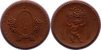 Porzellanmedaillen Meißen. Braune Porzellanmedaille 1 Deutsches Reich -